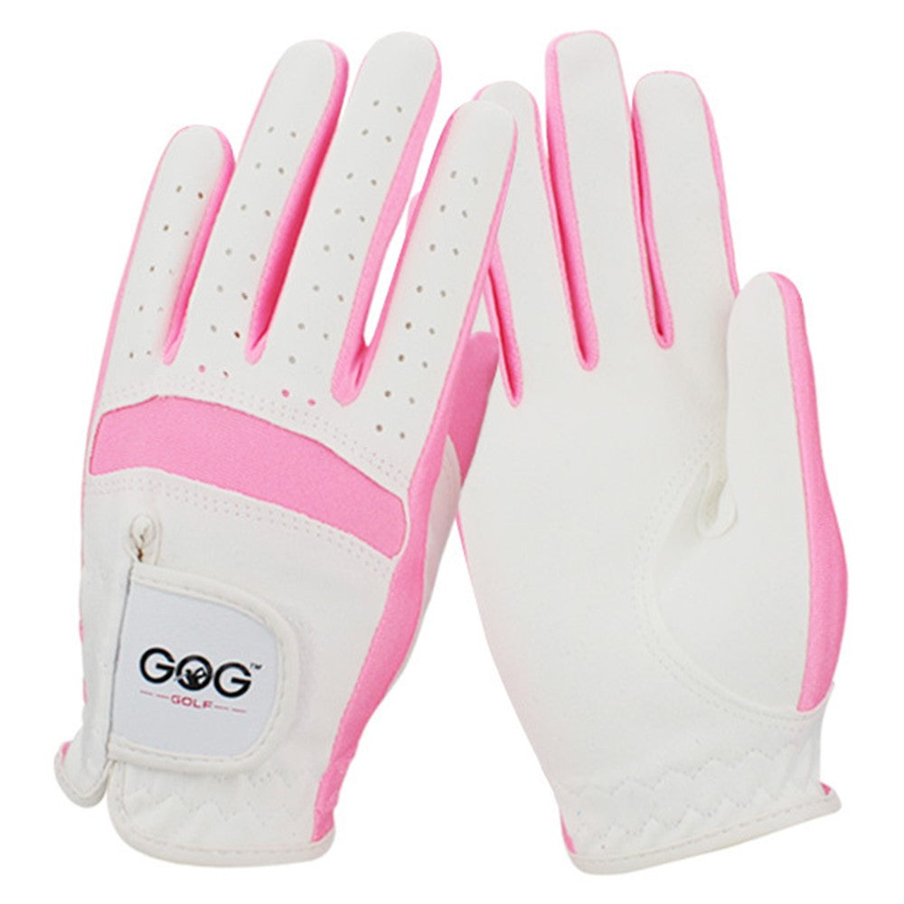 GOG 1 Pair Professional Kids Golf Gloves for Boys Girls Breathable Microfiber Training Gloves