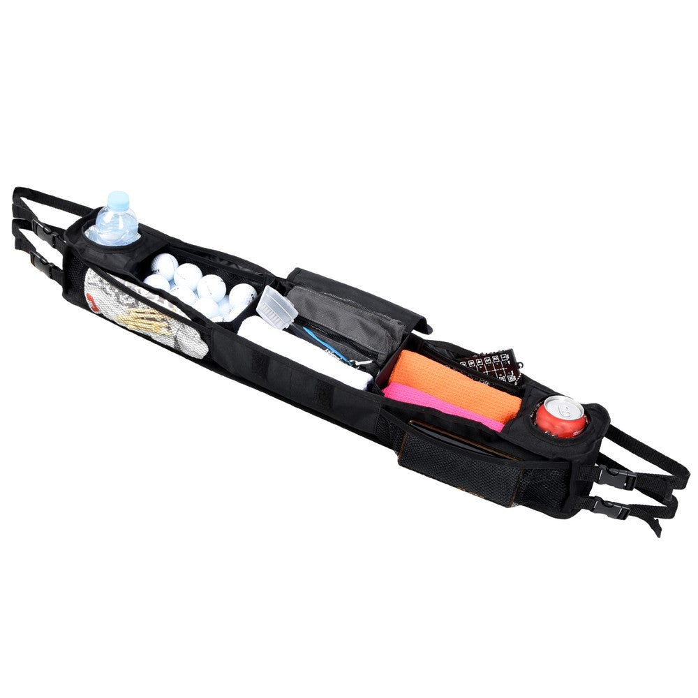 4 Passenger Golf Cart Front Storage Basket No Drill Drink Holder Foldable Organizer Pouch