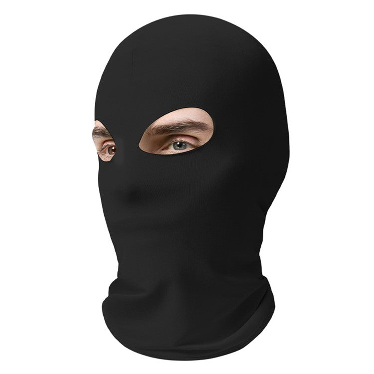 Dual Hole Breathable Cycling Mask Motorcycle Helmet Liner Quick-Dry Balaclava Sun Protection Ice Silk Hood