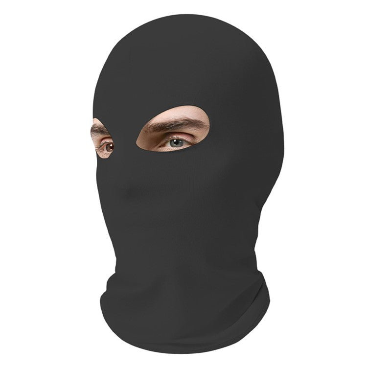 Dual Hole Breathable Cycling Mask Motorcycle Helmet Liner Quick-Dry Balaclava Sun Protection Ice Silk Hood