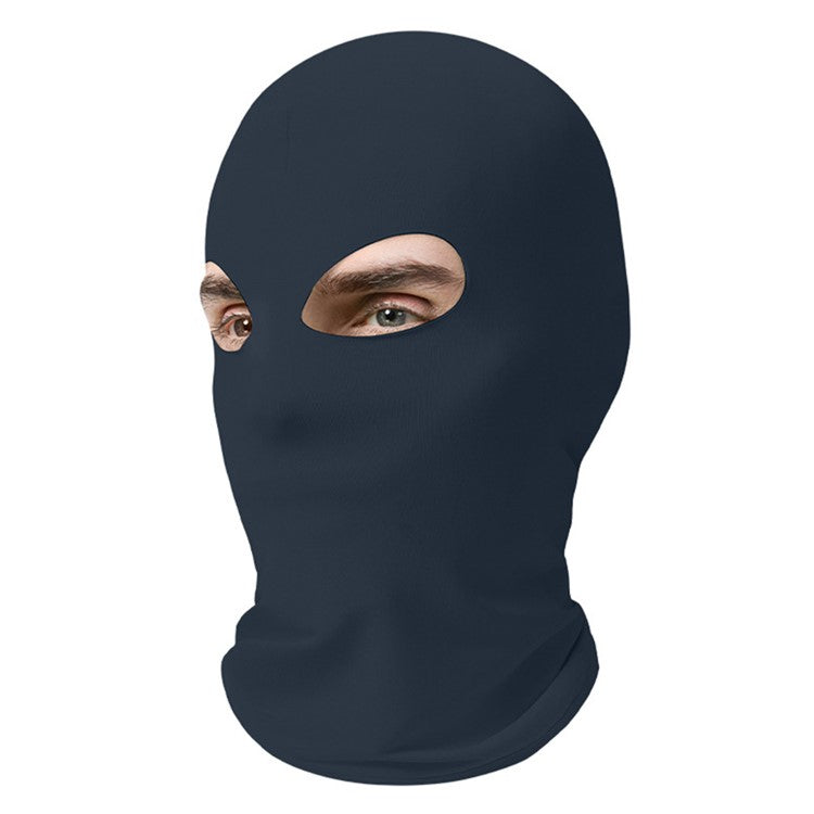 Dual Hole Breathable Cycling Mask Motorcycle Helmet Liner Quick-Dry Balaclava Sun Protection Ice Silk Hood