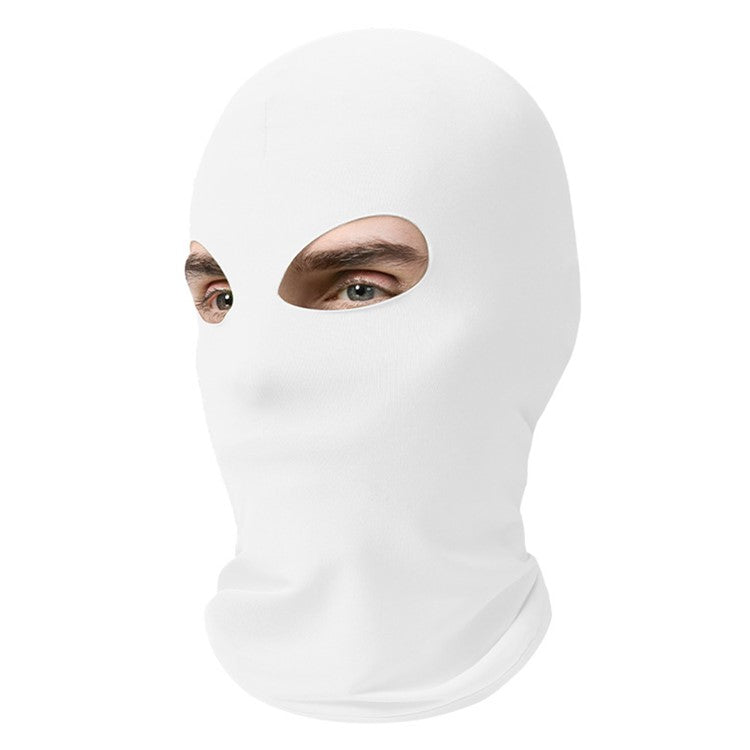 Dual Hole Breathable Cycling Mask Motorcycle Helmet Liner Quick-Dry Balaclava Sun Protection Ice Silk Hood