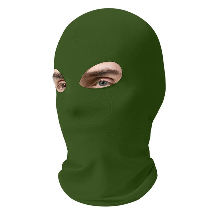 Dual Hole Breathable Cycling Mask Motorcycle Helmet Liner Quick-Dry Balaclava Sun Protection Ice Silk Hood