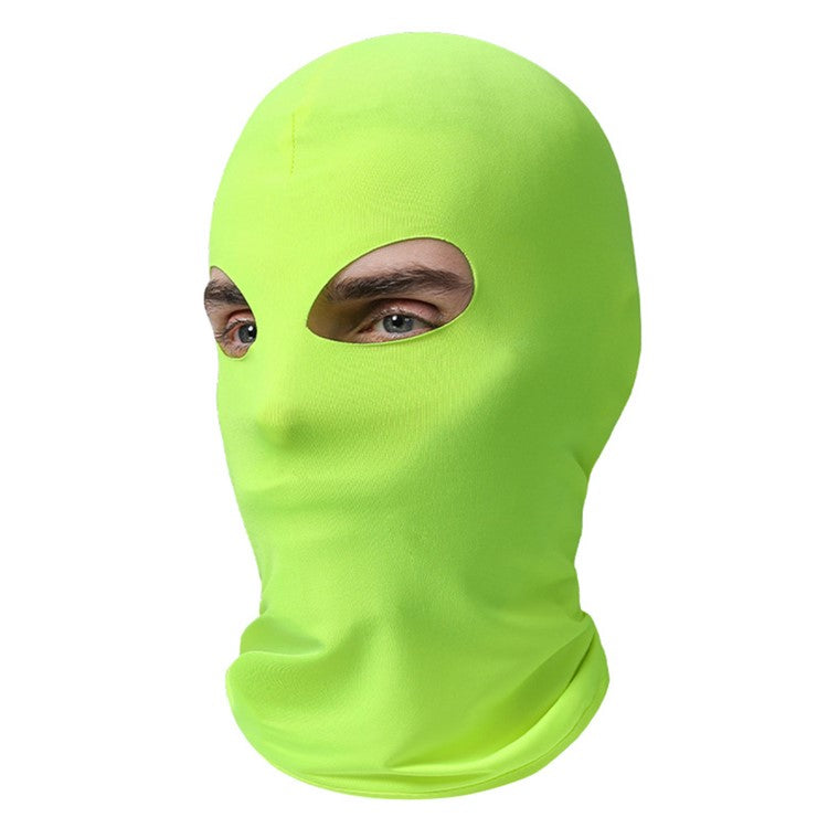 Dual Hole Breathable Cycling Mask Motorcycle Helmet Liner Quick-Dry Balaclava Sun Protection Ice Silk Hood