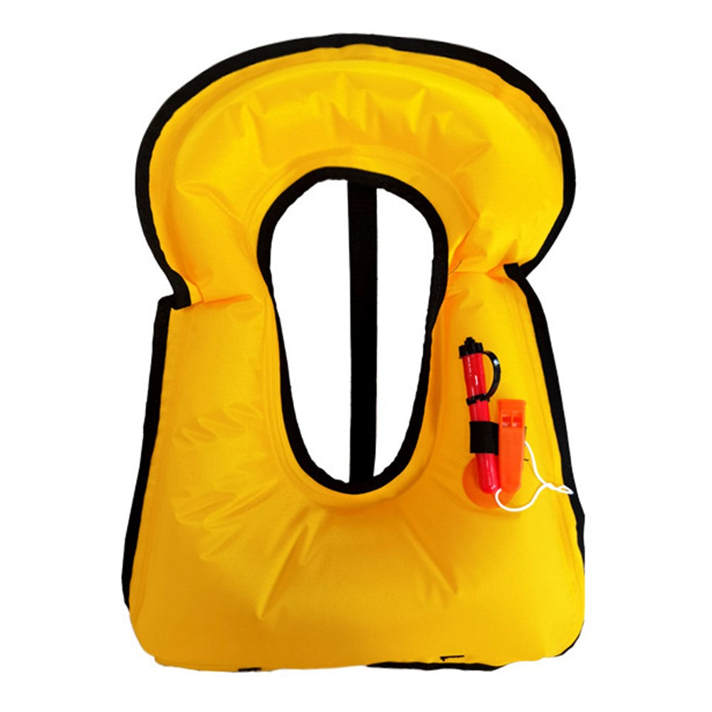 JIHANG Portable Inflatable Life Jacket High Buoyancy Vest for Snorkeling Fishing Car Emergency Use