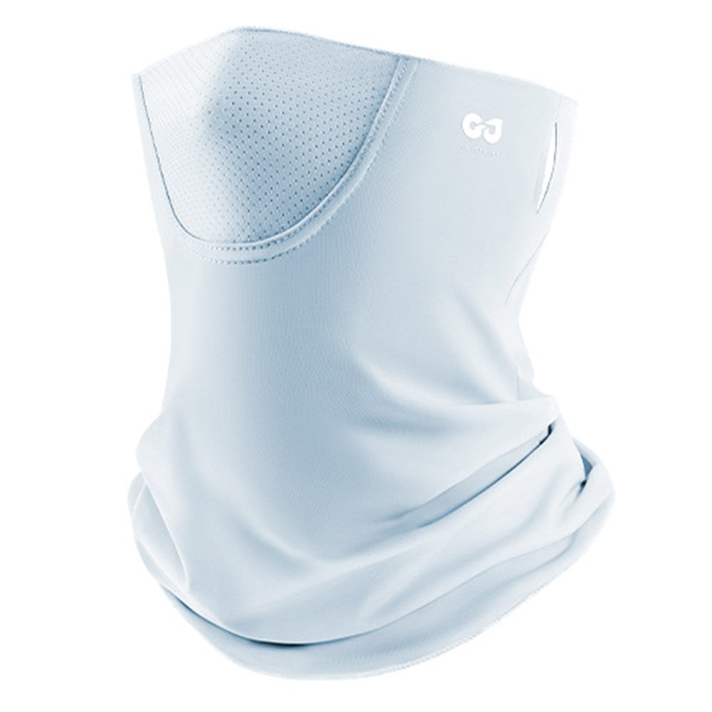 GOLOVEJOY XTJ42 Equestrian Riding Breathable Face Mask Neck Protection Ice Silk Anti UV Face Cover