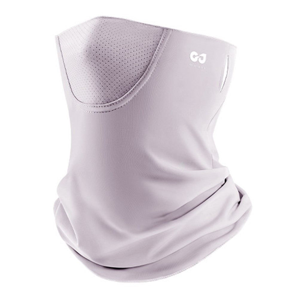 GOLOVEJOY XTJ42 Equestrian Riding Breathable Face Mask Neck Protection Ice Silk Anti UV Face Cover