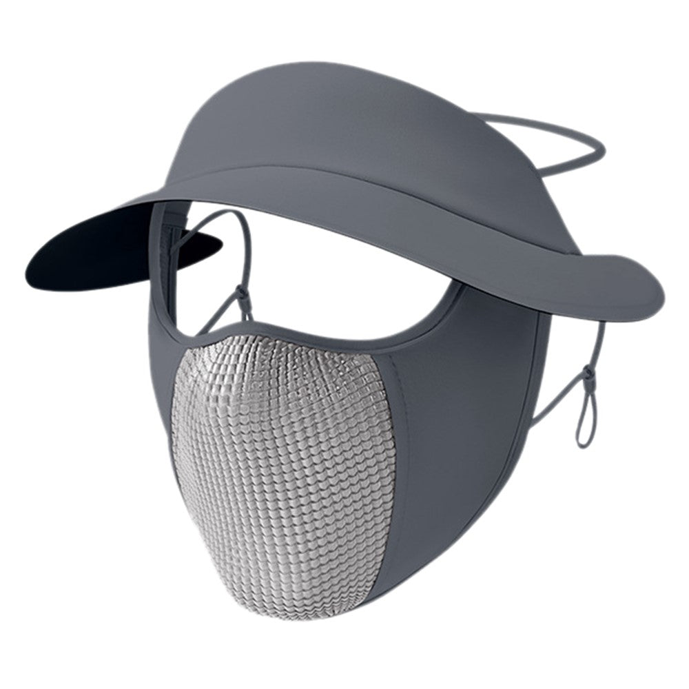 GOLOVEJOY XTJ146 Summer Cycling Face Mask Ice Silk Breathable UV Shield Face Cover Sun Hat