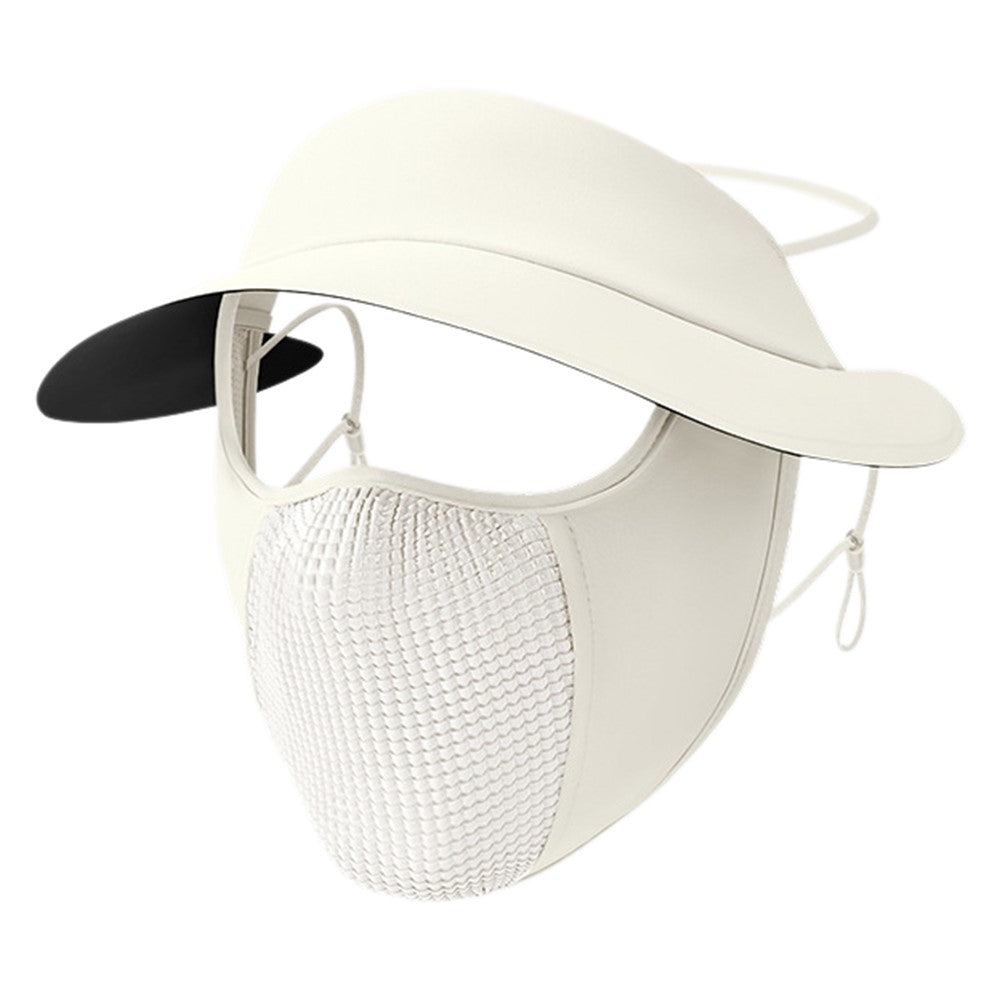 GOLOVEJOY XTJ146 Summer Cycling Face Mask Ice Silk Breathable UV Shield Face Cover Sun Hat