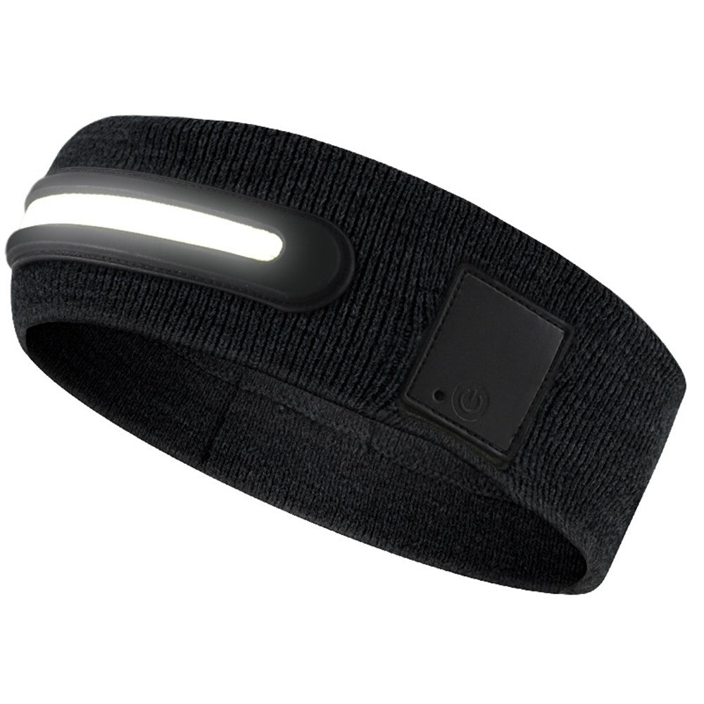 Z3-TD3 LED Headband Running Rechargeable Light Up Headwear Sweat Absorbing 3 Light Modes Hair Band