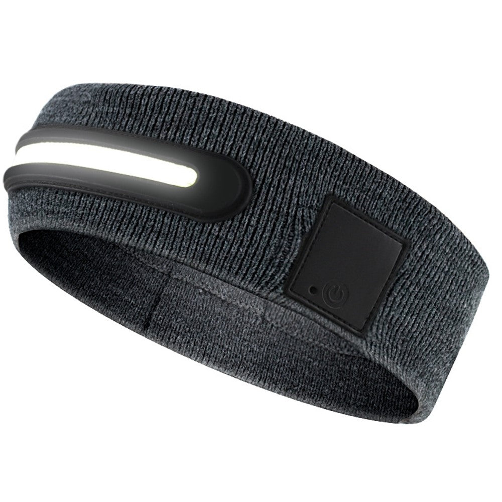 Z3-TD3 LED Headband Running Rechargeable Light Up Headwear Sweat Absorbing 3 Light Modes Hair Band