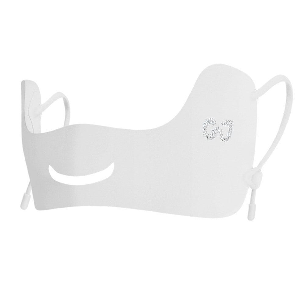 XTJ144 Outdoor Golf Sun Protection Face Mask Women Eye Corner Protection Butterfly Design Breathable Ice Silk Mask