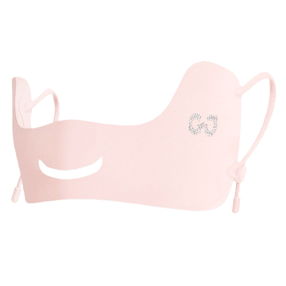 XTJ144 Outdoor Golf Sun Protection Face Mask Women Eye Corner Protection Butterfly Design Breathable Ice Silk Mask