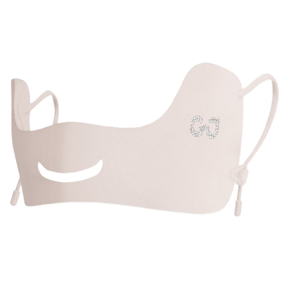 XTJ144 Outdoor Golf Sun Protection Face Mask Women Eye Corner Protection Butterfly Design Breathable Ice Silk Mask