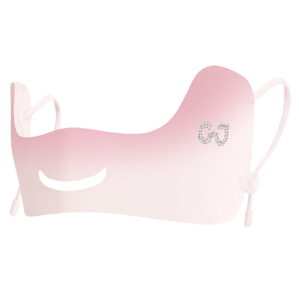 XTJ144 Outdoor Golf Sun Protection Face Mask Women Eye Corner Protection Butterfly Design Breathable Ice Silk Mask