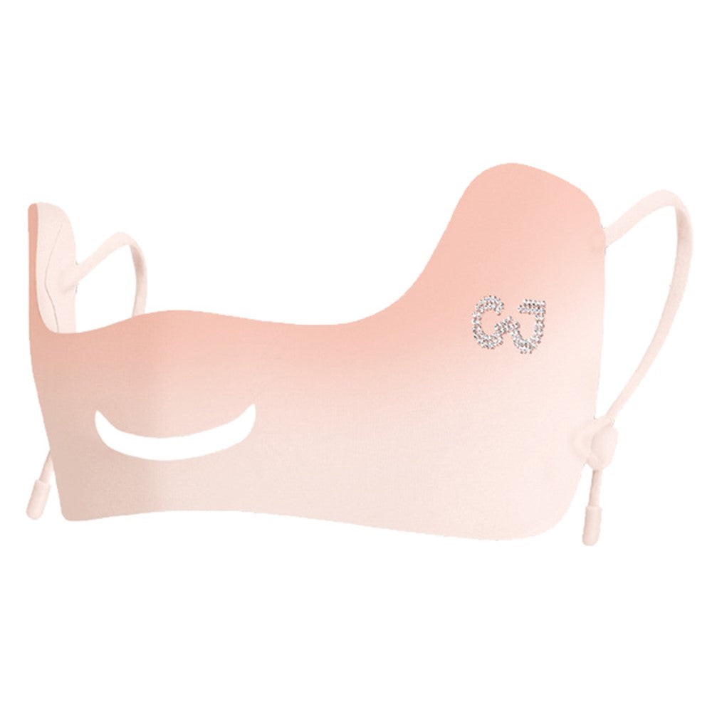 XTJ144 Outdoor Golf Sun Protection Face Mask Women Eye Corner Protection Butterfly Design Breathable Ice Silk Mask