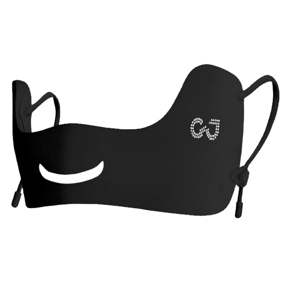 XTJ144 Outdoor Golf Sun Protection Face Mask Women Eye Corner Protection Butterfly Design Breathable Ice Silk Mask