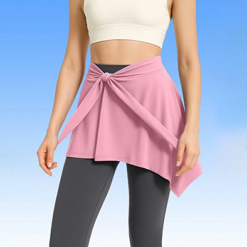 BSYJPL Ballet Dance Yoga Wrap Skirt Quick Dry Milk Silk Tie Up Hip Cover for Fitness Workout