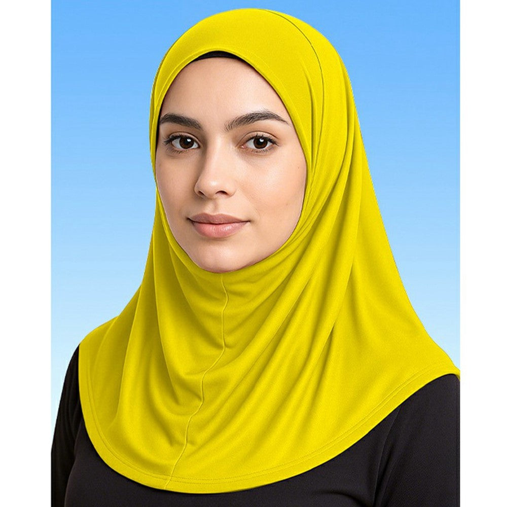 Muslim Head Scarf Sun Protection Middle Eastern Hijab Breathable Milk Silk Ethnic Turban Headwrap