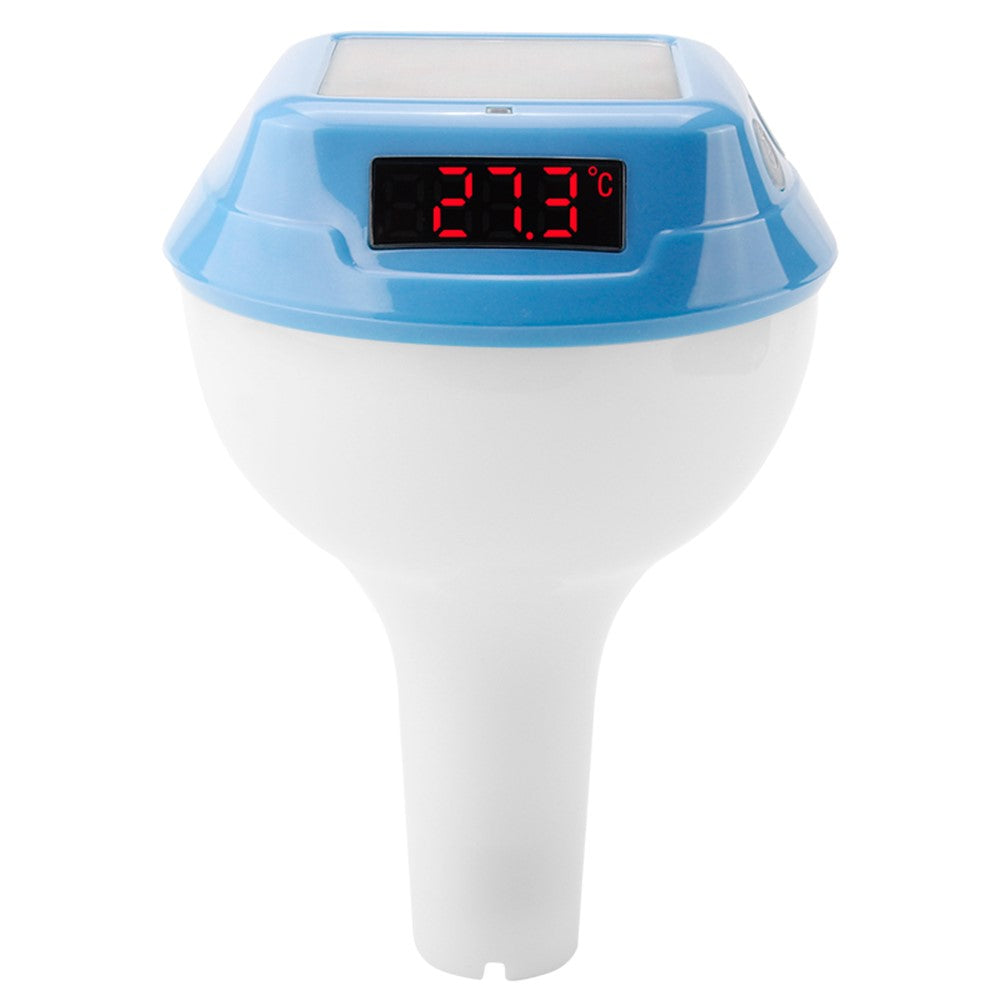 TS-PL03 Solar Powered Digital Display Floating Pool Thermometer with RGB Ambient Light for Swimming Pool