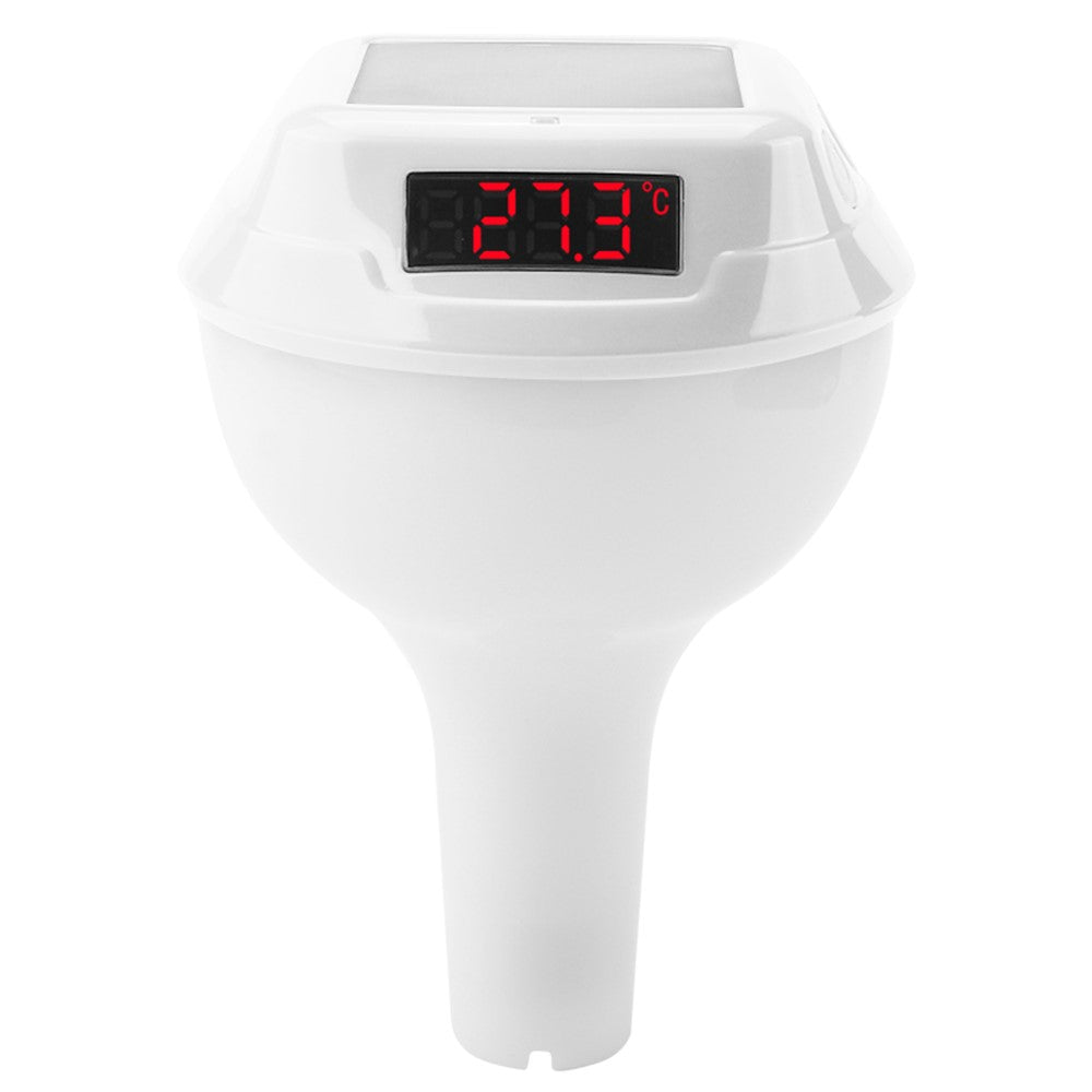 TS-PL03 Solar Powered Digital Display Floating Pool Thermometer with RGB Ambient Light for Swimming Pool