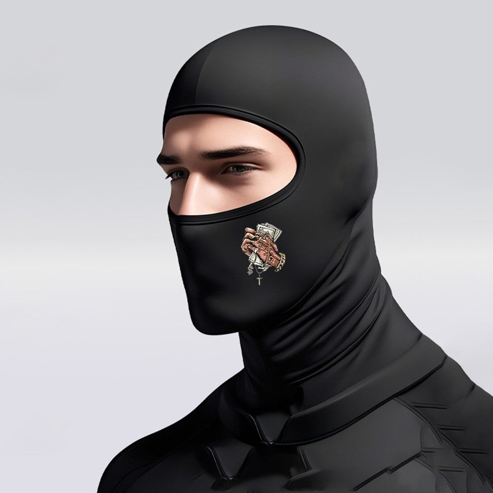 Windproof Cycling Full Face Mask Milk Silk Summer Outdoor Sun Protection Hood Balaclava