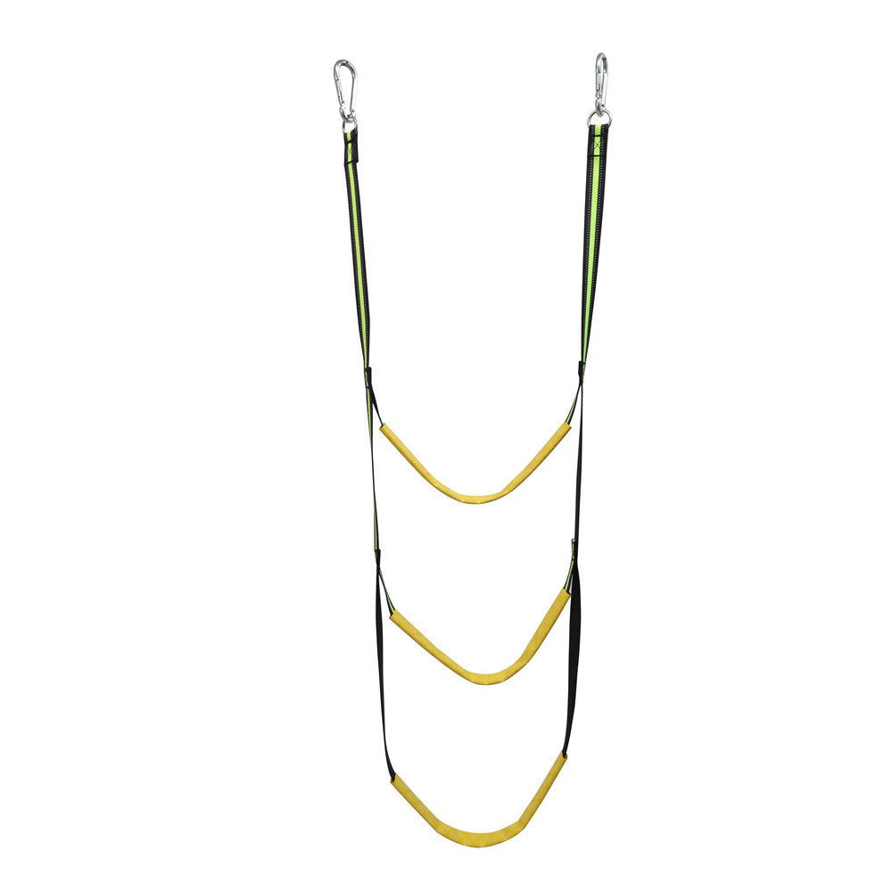 3 Steps Inflatable Boat Boarding Ladder Marine Rope with Hanging Hooks Climbing Aider for Kayak