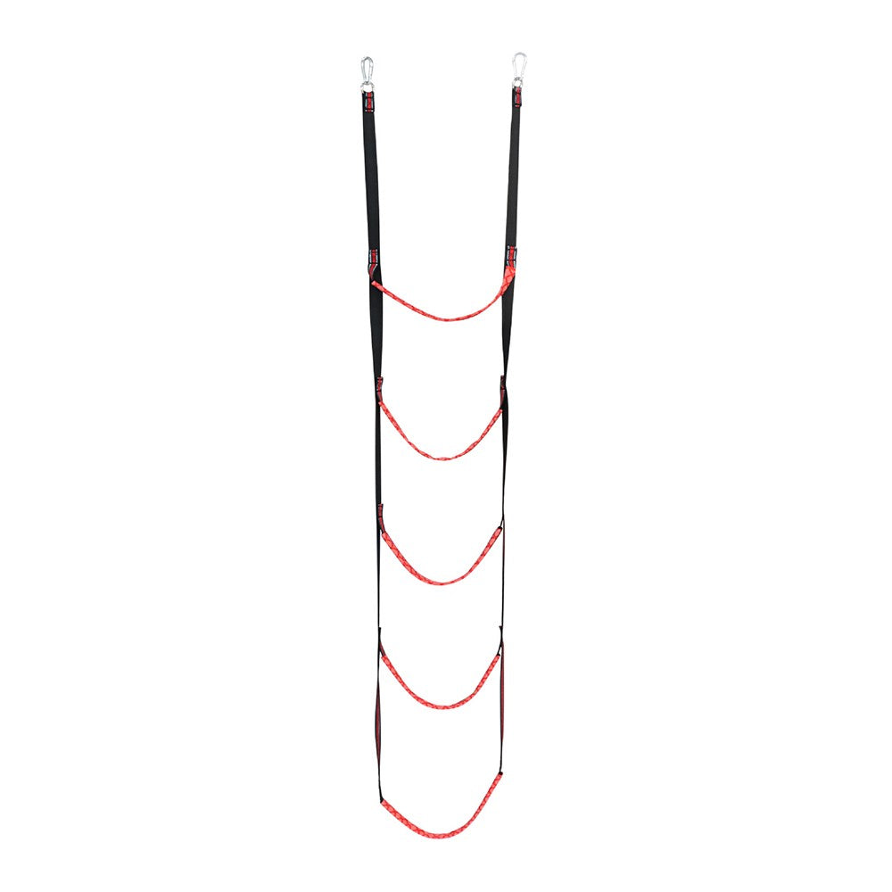 5 Steps Inflatable Boat Boarding Ladder Marine Rope with Hanging Hooks Climbing Aider for Kayak