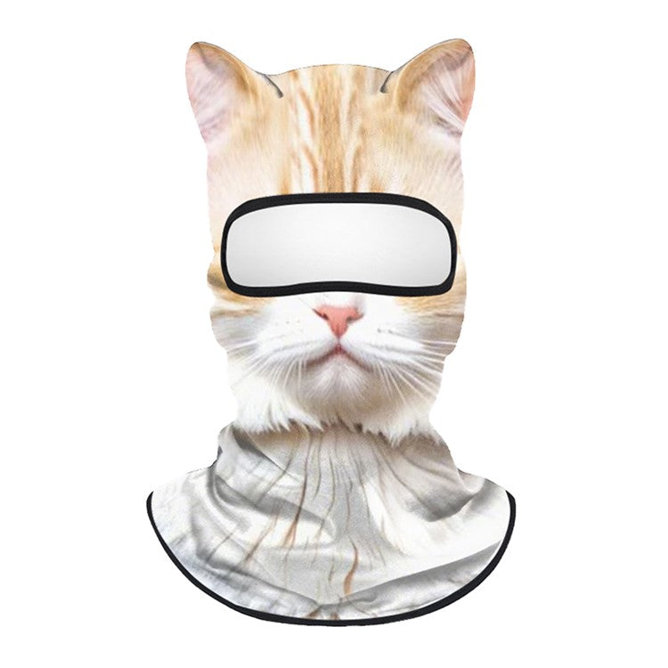 Spring Summer Cycling Balaclava Face Mask Milk Silk Full Face Sun Protection Funny Animal Print Headwear