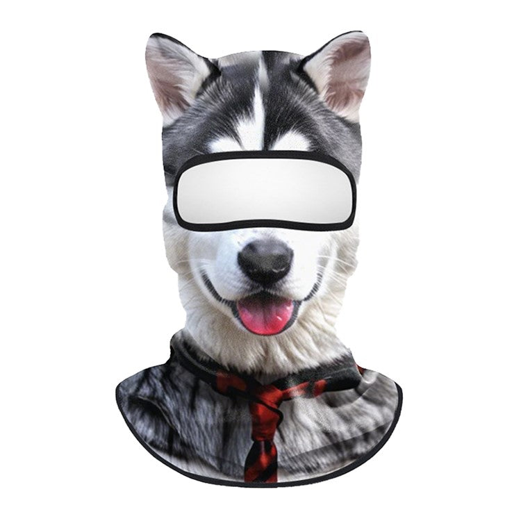 Spring Summer Cycling Balaclava Face Mask Milk Silk Full Face Sun Protection Funny Animal Print Headwear