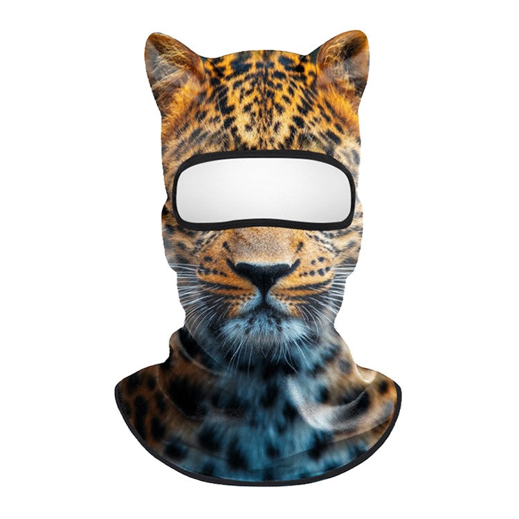 Spring Summer Cycling Balaclava Face Mask Milk Silk Full Face Sun Protection Funny Animal Print Headwear