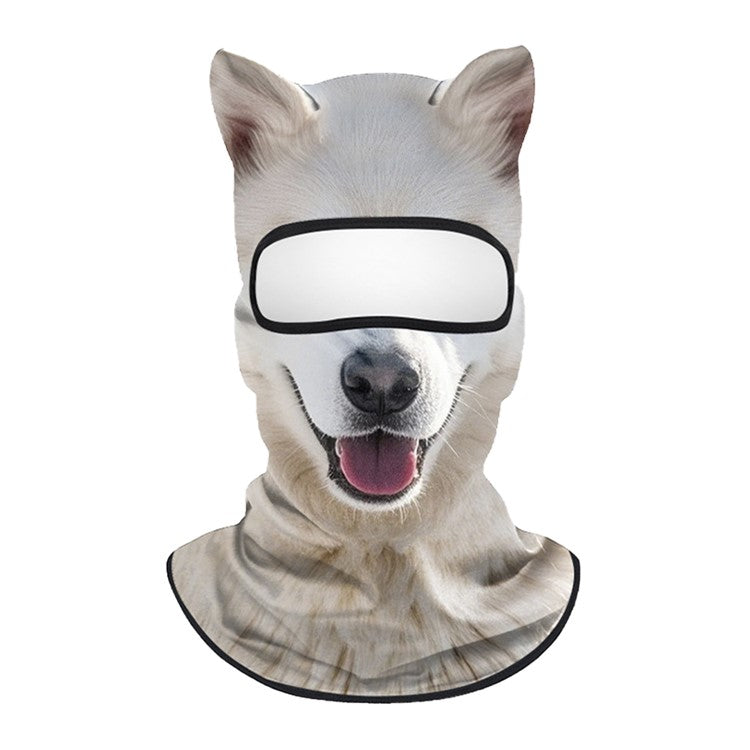 Spring Summer Cycling Balaclava Face Mask Milk Silk Full Face Sun Protection Funny Animal Print Headwear