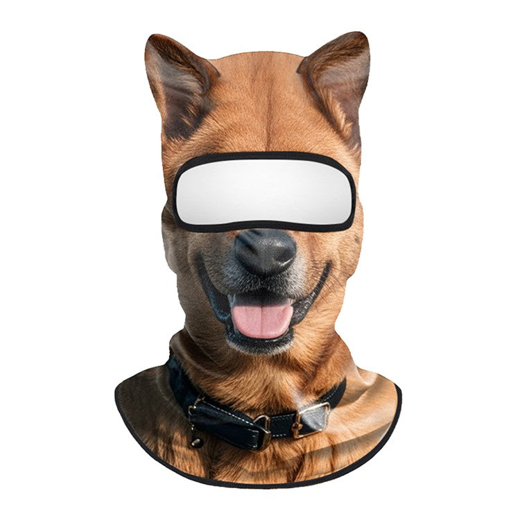 Spring Summer Cycling Balaclava Face Mask Milk Silk Full Face Sun Protection Funny Animal Print Headwear