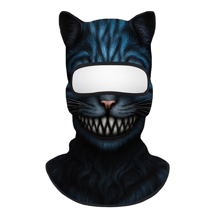 Spring Summer Cycling Balaclava Face Mask Milk Silk Full Face Sun Protection Funny Animal Print Headwear
