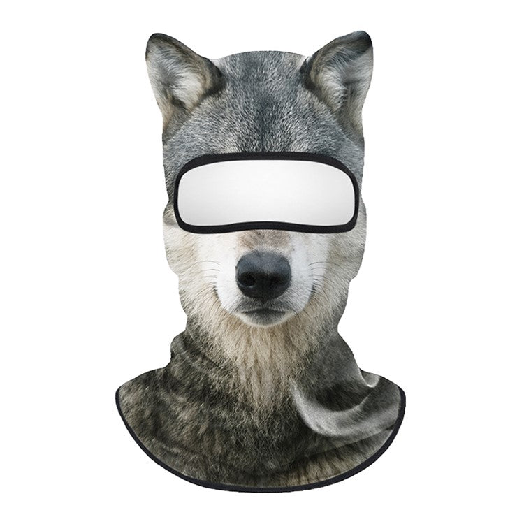 Spring Summer Cycling Balaclava Face Mask Milk Silk Full Face Sun Protection Funny Animal Print Headwear