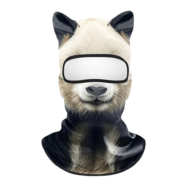Spring Summer Cycling Balaclava Face Mask Milk Silk Full Face Sun Protection Funny Animal Print Headwear