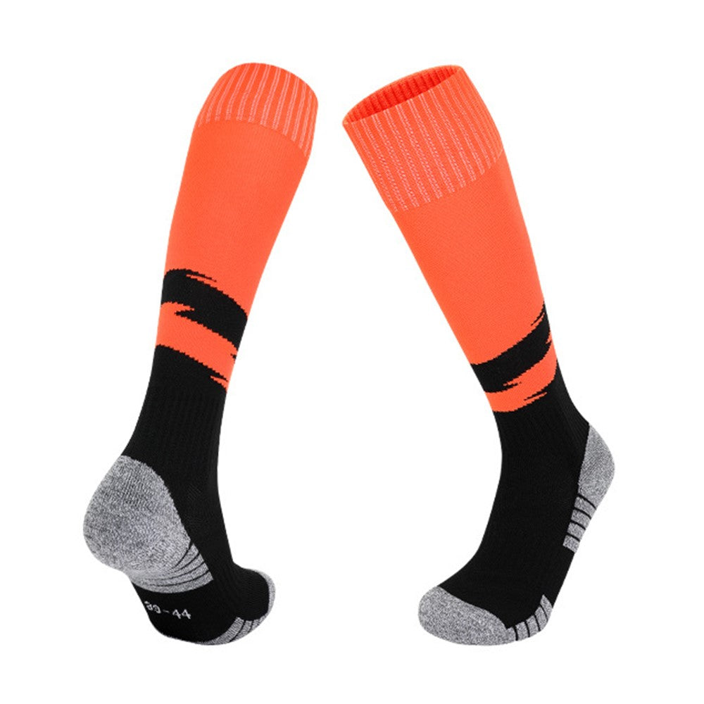 PORFIN 664 Summer Professional Sports Socks Non Slip Long Tube Breathable Soccer Socks, Size S