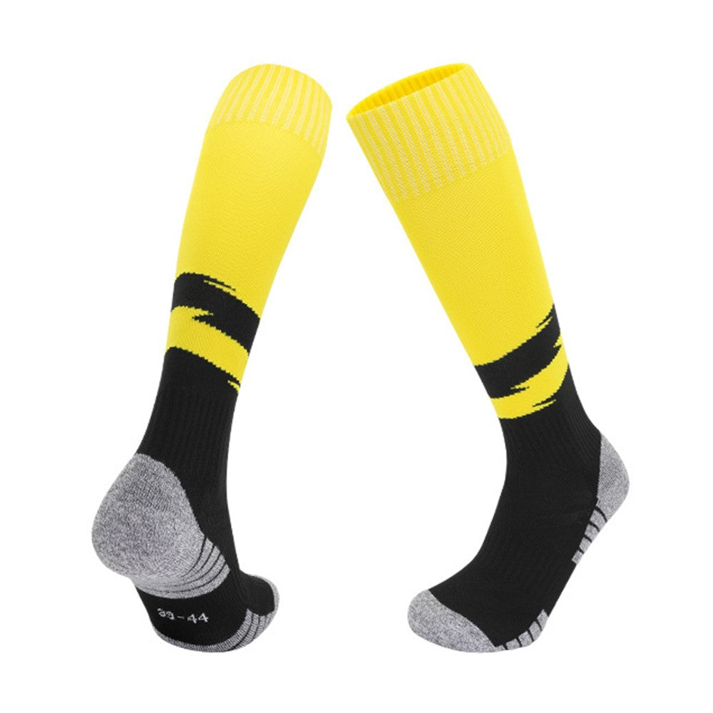 PORFIN 664 Summer Professional Sports Socks Non Slip Long Tube Breathable Soccer Socks, Size L