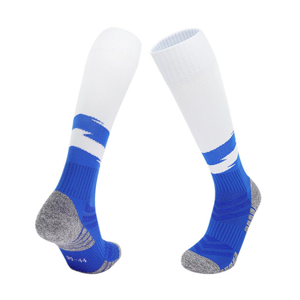 PORFIN 664 Summer Professional Sports Socks Non Slip Long Tube Breathable Soccer Socks, Size L