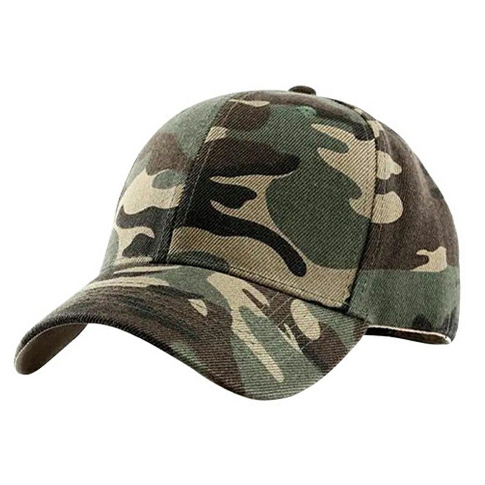 Outdoor Sun Hat Wide Brim Baseball Cap Tactical Camo Sports Hat for Hiking Camping