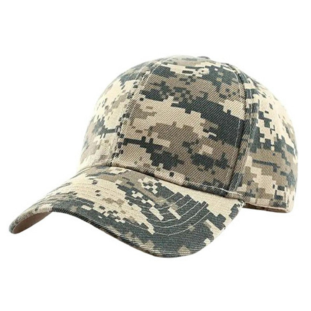 Outdoor Sun Hat Wide Brim Baseball Cap Tactical Camo Sports Hat for Hiking Camping