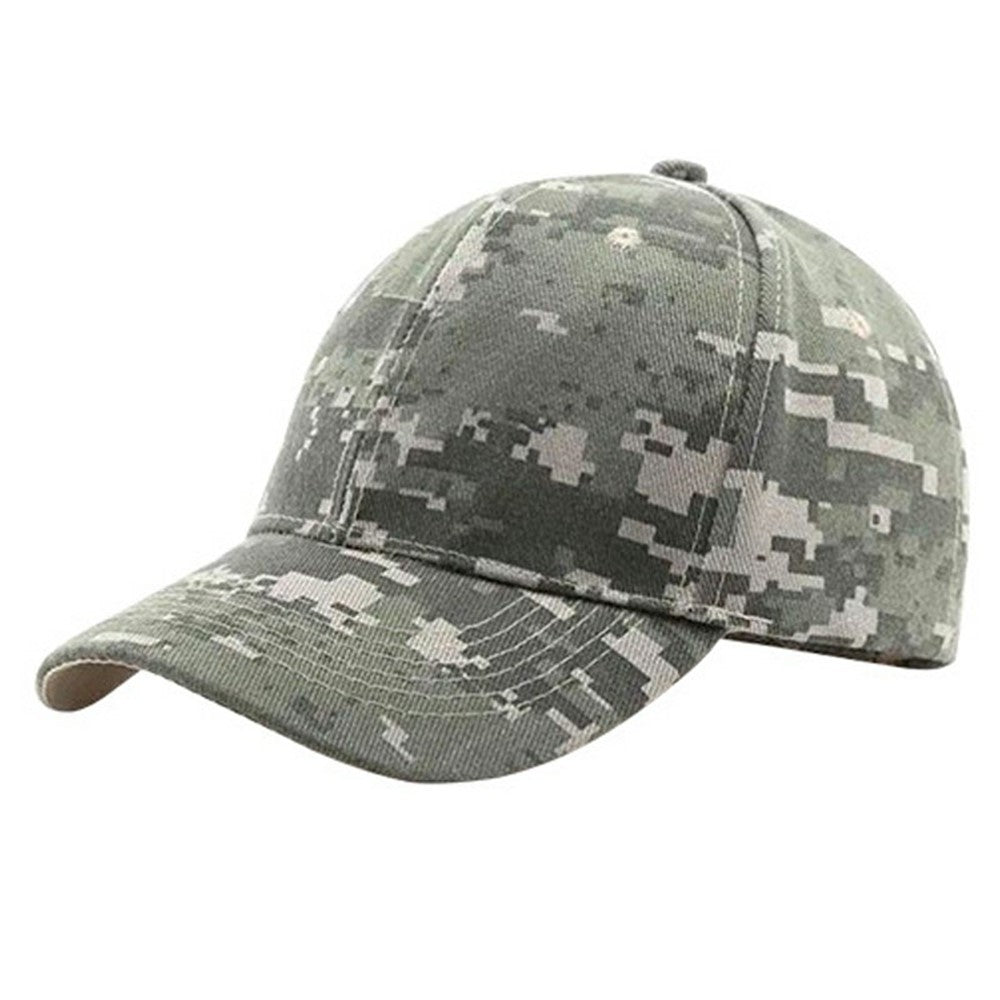 Outdoor Sun Hat Wide Brim Baseball Cap Tactical Camo Sports Hat for Hiking Camping