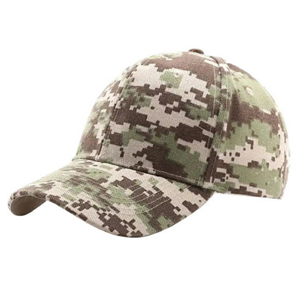Outdoor Sun Hat Wide Brim Baseball Cap Tactical Camo Sports Hat for Hiking Camping