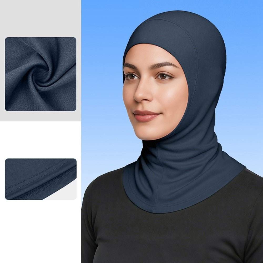 DYMSLTT Sun Protection Head Cover Milk Silk Middle Eastern Hijab Turban Breathable Ethnic Headwrap
