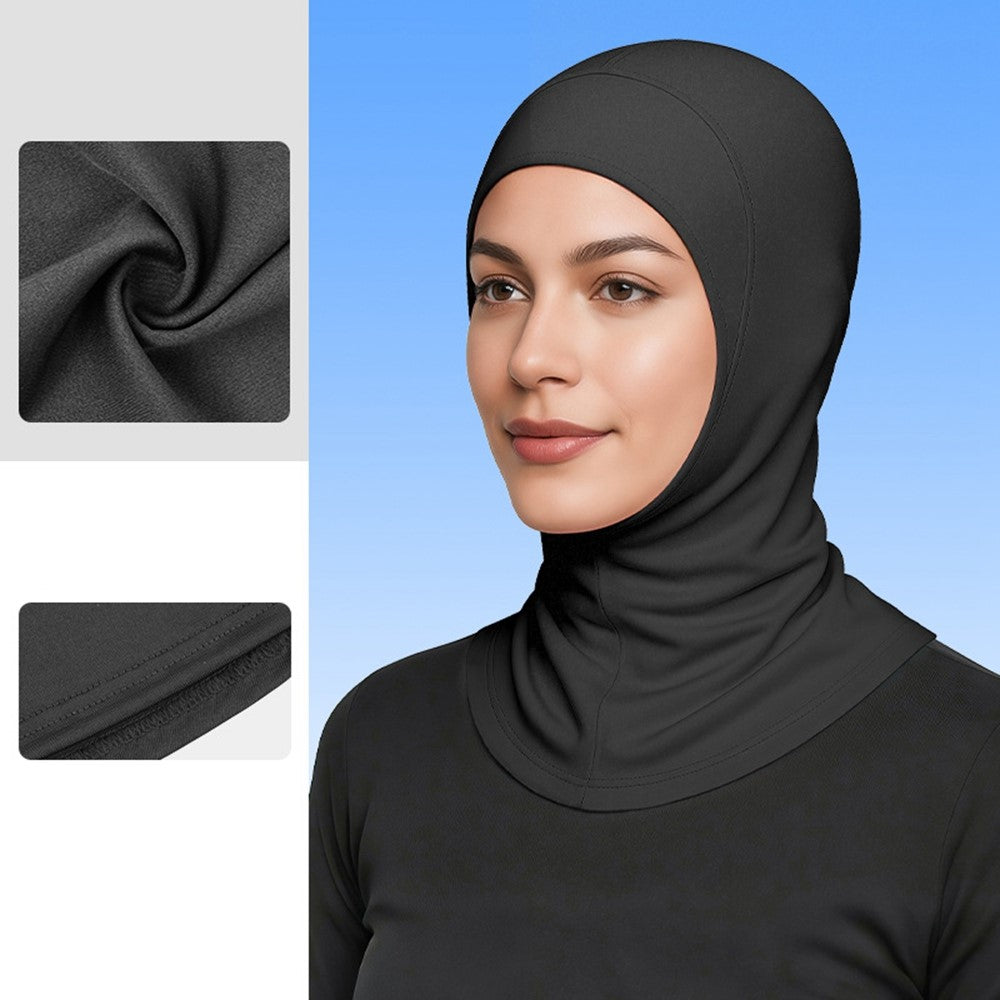 DYMSLTT Sun Protection Head Cover Milk Silk Middle Eastern Hijab Turban Breathable Ethnic Headwrap