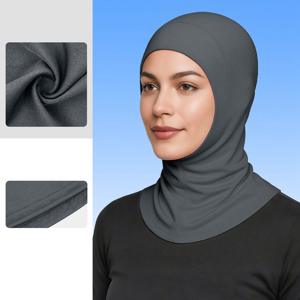 DYMSLTT Sun Protection Head Cover Milk Silk Middle Eastern Hijab Turban Breathable Ethnic Headwrap