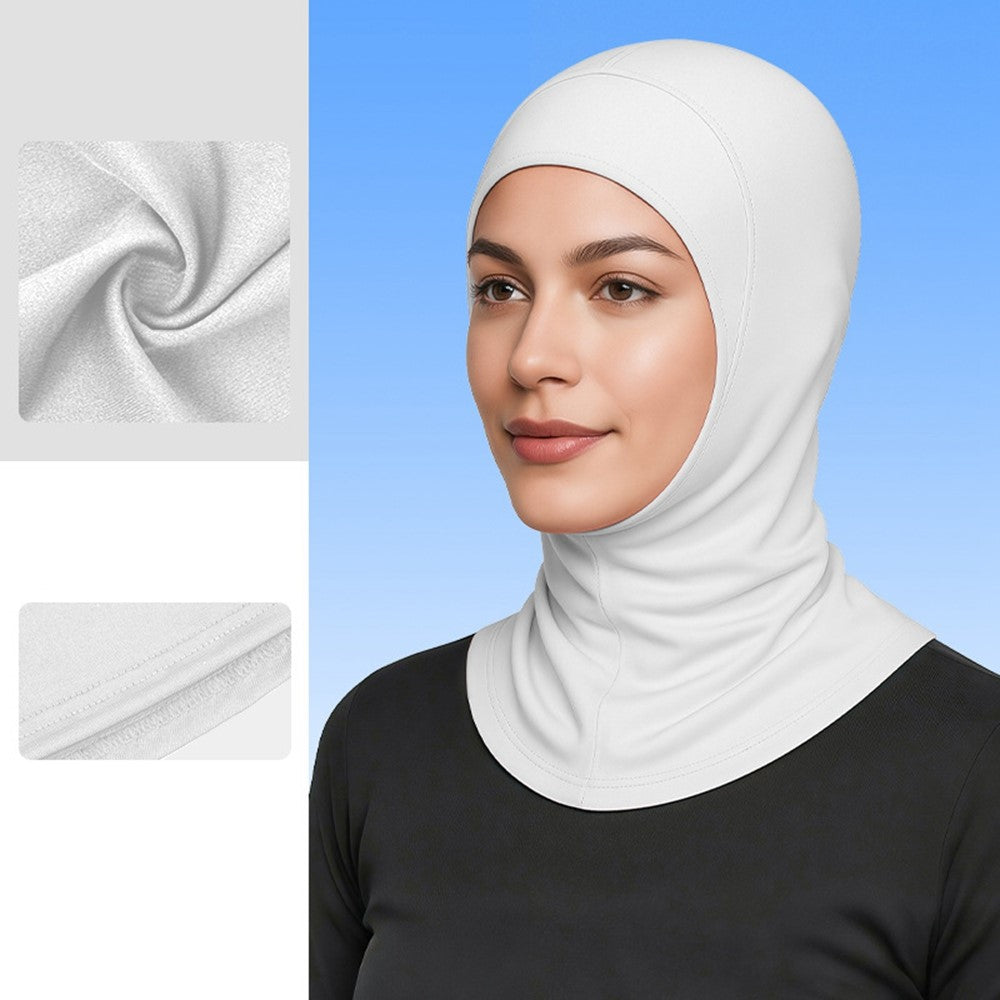 DYMSLTT Sun Protection Head Cover Milk Silk Middle Eastern Hijab Turban Breathable Ethnic Headwrap