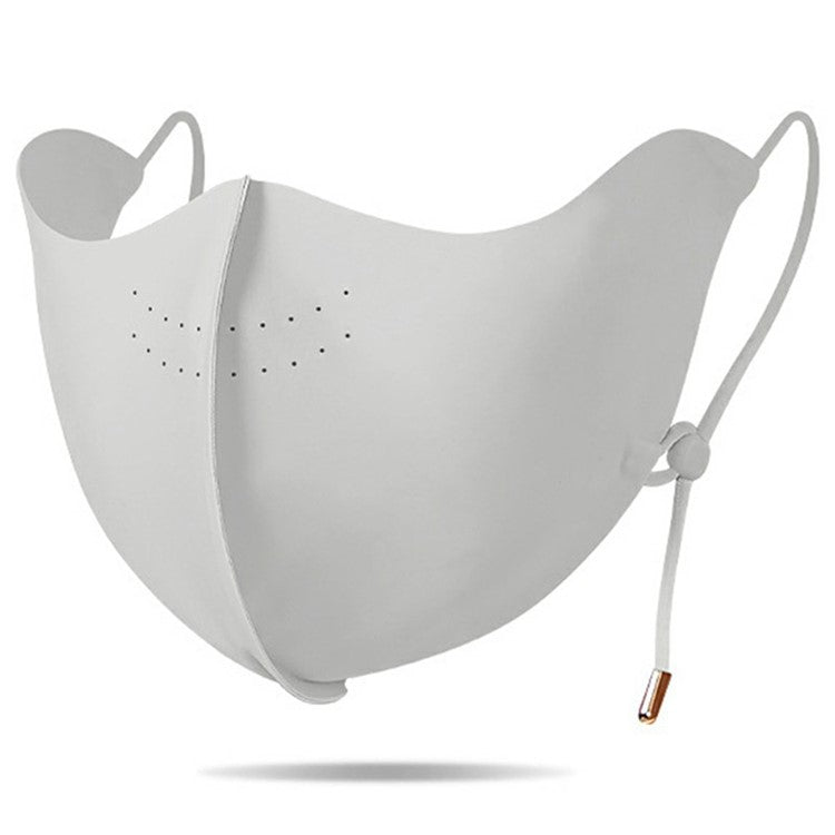 Ice Silk Face Mask Women Cycling UV Protection Eye Corner Shield Adjustable Ear Loops Mask