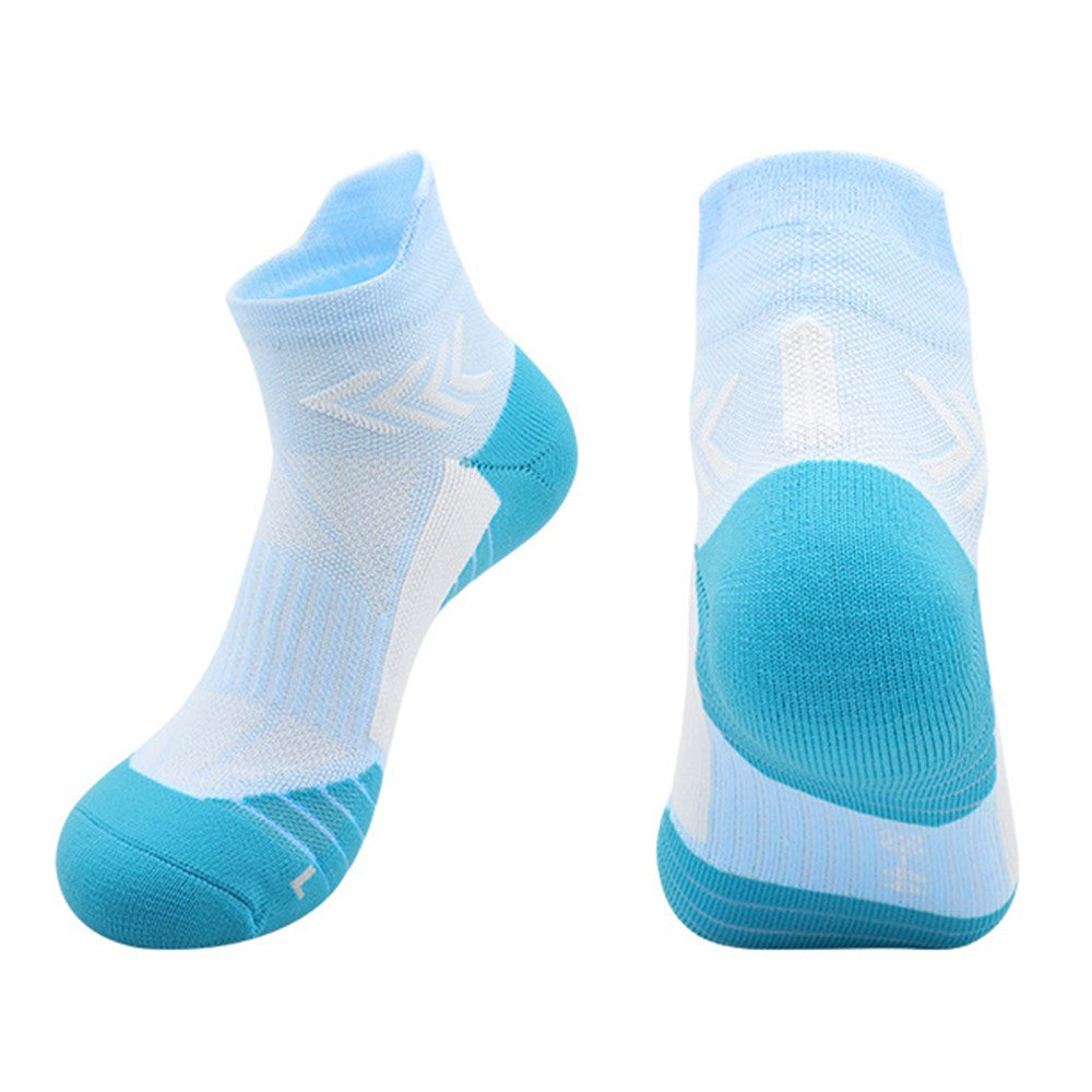PORFIN JCB3020 Running Socks Summer Athletic Socks Quick Dry Non Slip Sports Ankle Socks, Size M: 34-38