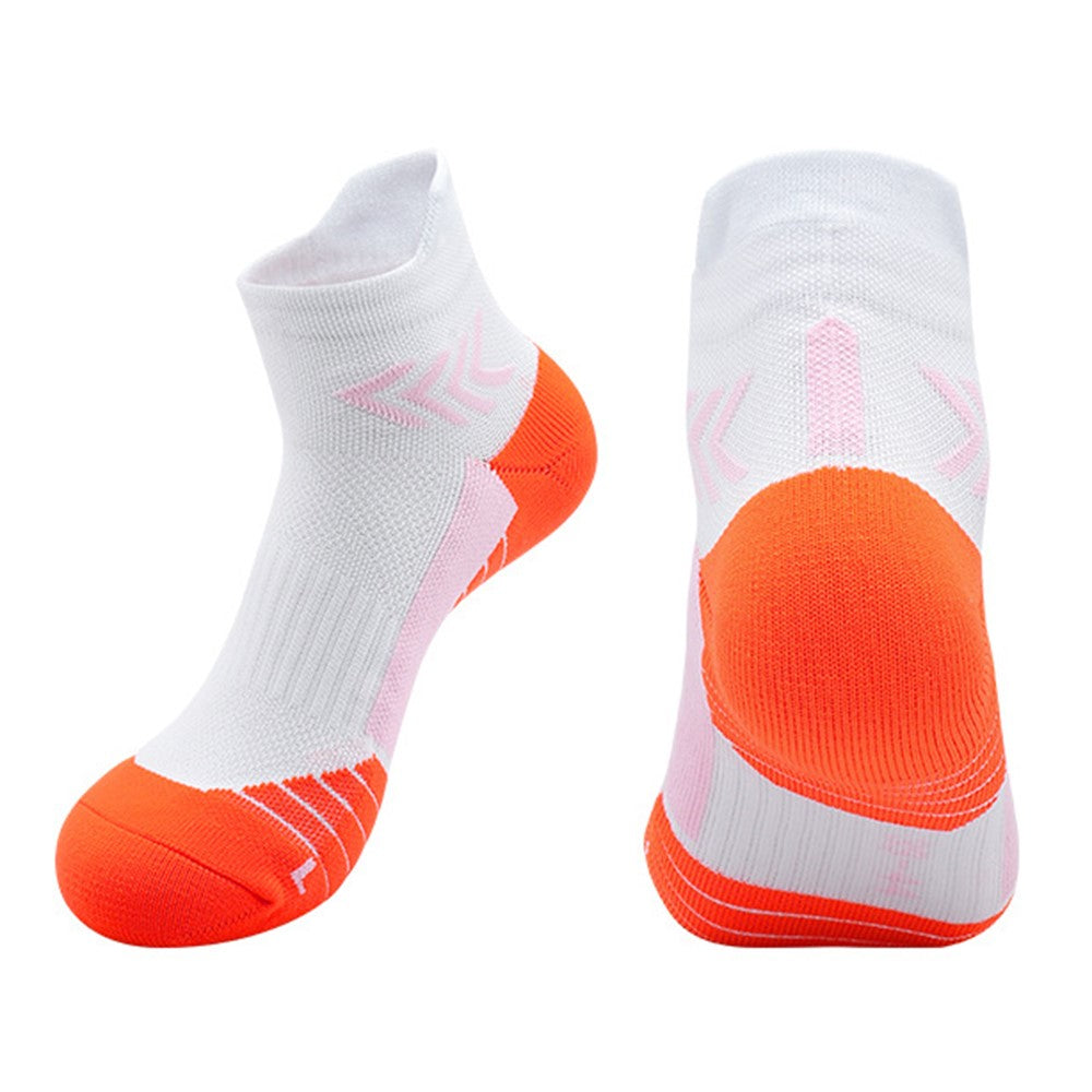 PORFIN JCB3020 Running Socks Summer Athletic Socks Quick Dry Non Slip Sports Ankle Socks, Size M: 34-38
